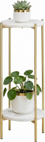 Gold plant stand indoor - stand,