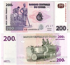 Congo Afrique Billet 200