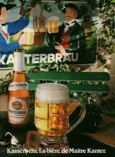 Publicité ancienne bière