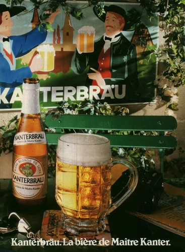 Publicité ancienne bière