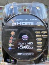 Monster Premium Black Platinum 35ft 4K UltraHD HDMI Cable