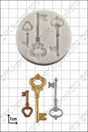 Moule silicone clés - silicone,