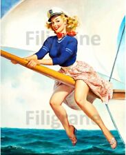 PIN UP VOILIER Rpiq-POSTER HQ