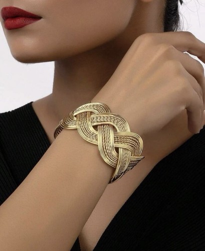 Bracelet torsadé femme doré - torsadé,