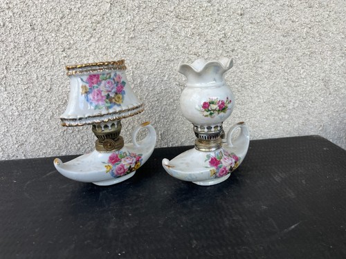 Paire petites lampes à - de,