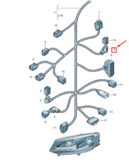 Support de protection du câblage moteur pour VW TOUAREG 7P 6H0971921C