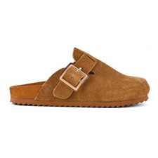 Couleurs De Californie Sabot En Cuir Suédé Tan