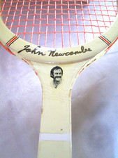 RAQUETTE TENNIS Junior SLAZENGER John NEWCOMBE Bois wood Racket vintage c1960/70