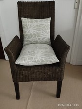 1 Paire  de Fauteuils en Osier
