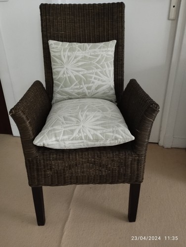 Paire fauteuils en osier - paire, de