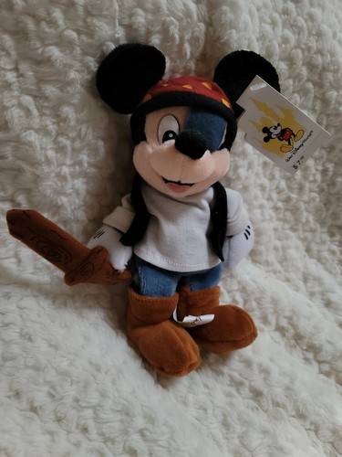 Pirate mickey mouse plush - pirate, bean