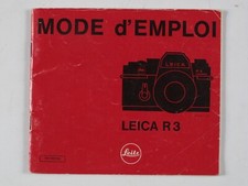 Leica R3 Mode d'emploi / Guide d'utilisation (ME51)