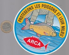 autocollant. pêche. ARCA