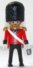 Royal Guard Officier Playmobil Pour Red Rock Soldat 5581 4577 Garde Haut Custom