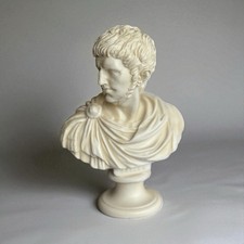 Buste Empereur Néron A. Santini Italie résine sculpture classique vintage