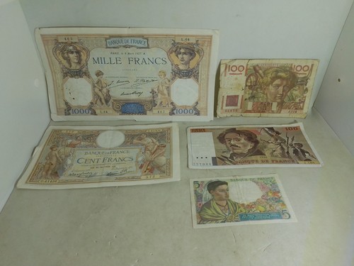 Ancien billets banque - de,