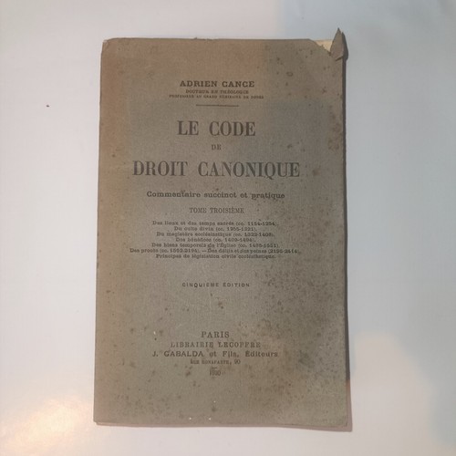 Code droit canonique - le,