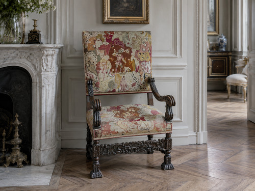 Ancien grand fauteuil - ancien,