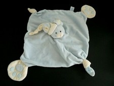 *. DOUDOU PLAT GIPSY SOURIS BLEU ROSE BLANC ECRU empreinte bonnet TRES BON ETAT