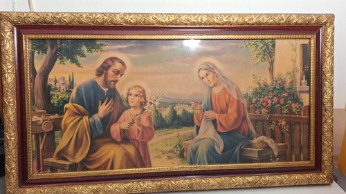 Grand cadre religieux signée - religieux,