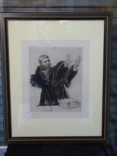 MAÎTRE LABORI AU PROCÈS DE DREYFUS. 1898. SIGNÉ PAUL RENOUARD. LITHO. REF 7816