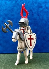 Playmobil Chevalier Knight Croisé Crusader 4534 Moine Château Custom Vintage