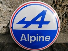 Plaque émaillée ALPINE Enamel Sign no Renault Lotus Bmw Mercedes