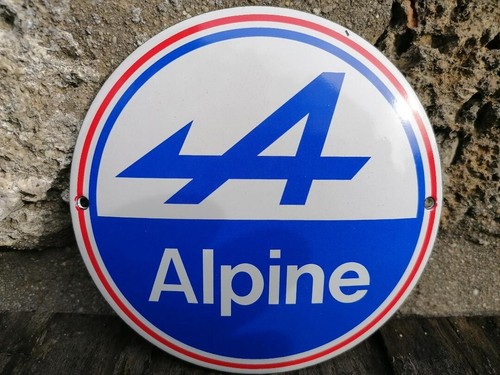 Plaque émaillée alpine - plaque,