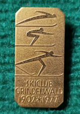 Insigne Ski Club Grindelwald 1902–1977 – 75 ans – Suisse Alpinisme