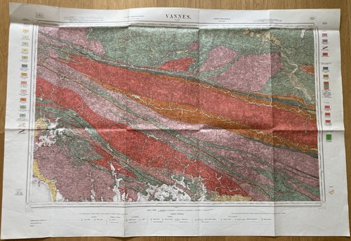 Carte geologique detaillee - geologique,