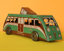 JOUET ANCIEN DE BAZAR - PENNY TOYS TOLE - AUTORAIL BUGATTI N°2932 - FRANCE 1930