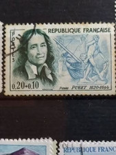 Timbre France 1296 Pierre