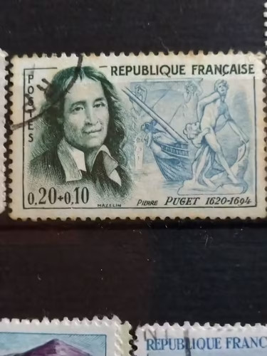 Timbre france 1296 pierre - timbre,