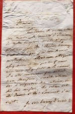 1850 ? PIERRE MATHIEU LIGIER ACTEUR COMÉDIE FRANÇAISE BILLET AUTOGRAPHE SIGNÉ