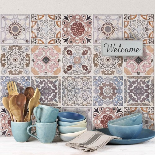 Autocollants carrelage salle - autocollants,