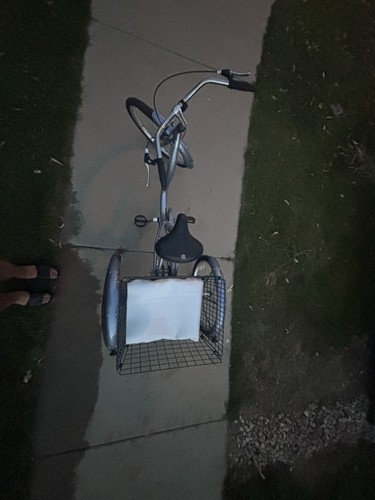 Blue adult tricycle - tricycle, with