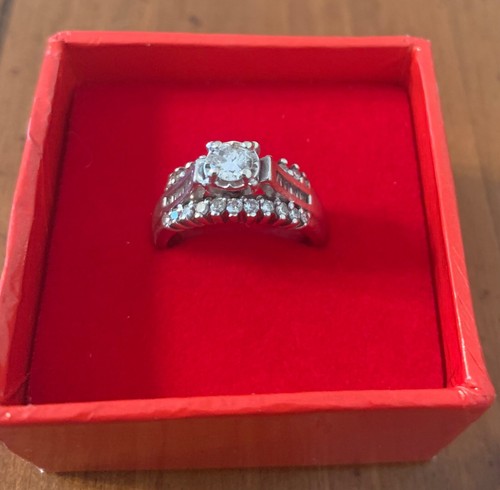 Bague blanc diamants - bague,
