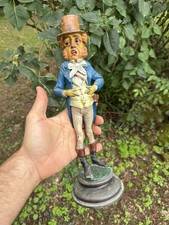 Bougeoir Guillemin Caricature Régule Polychrome XIX Eme Homme