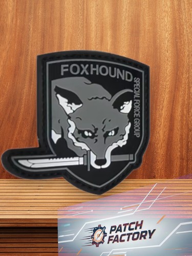 écusson fox hound metal gear - metal,