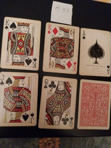Carte jouer jeu portraits - à,