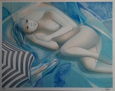 Lithographie Nu féminin Jean