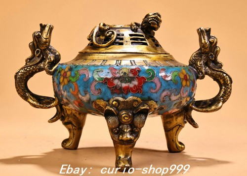 Qianlong cloisonne enamel - 6.6",
