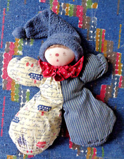 SB/ DOUDOU POUPEE LUTIN MOULIN ROTY VINTAGE VITE UN CALIN  BATEAU BLEU  ROUGE