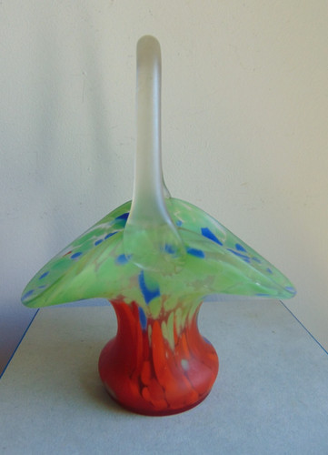 Ancien petit panier verre - ancien,