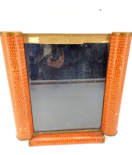 Cadre photo verre cuir - photo, et