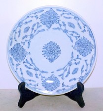 Assiette porcelaine bleue et