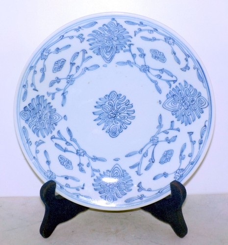 Assiette porcelaine bleue - , et