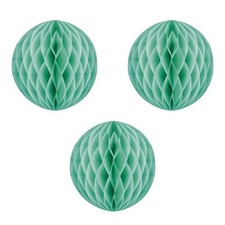 x3 Pompon Alvéolé Bridal Menthe Vert 20 cm – Neuf