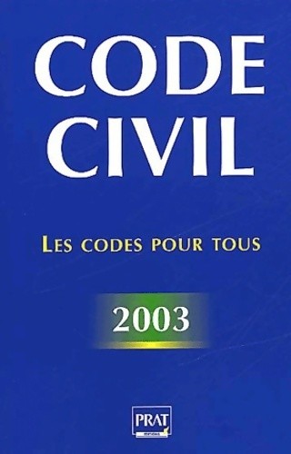 Code civil 2003 collectif - code,