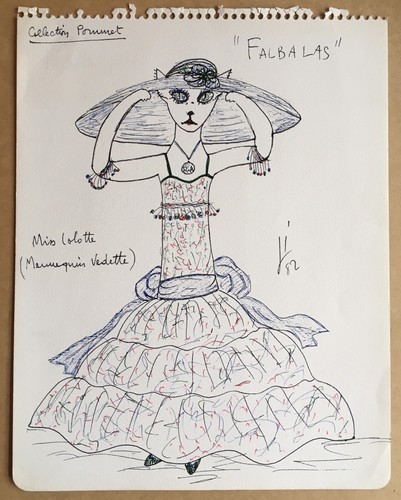 Dessin original encre irène - dessin,